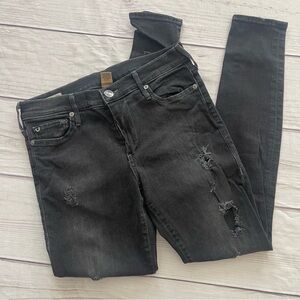 True Religion Black Skinny Jeans with Sleek Fit
